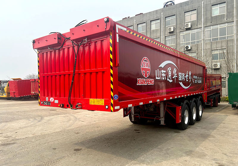 傳送帶自卸半掛車價格多少錢一輛？